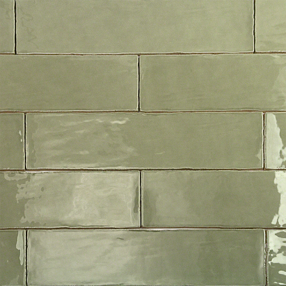 Lancaster Celery Green 3x12 Polished Ceramic Subway Tile - Image 7