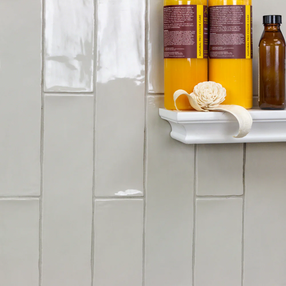 Lancaster Dove Gray 3x12 Polished Ceramic Wall Tile