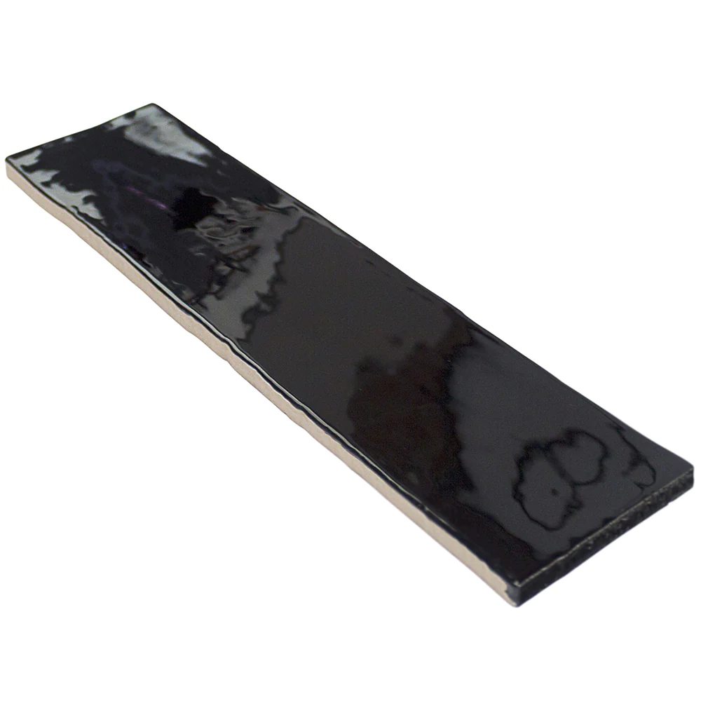 Lancaster Noir Black 3x12 Polished Ceramic Subway Tile for Walls - Image 7