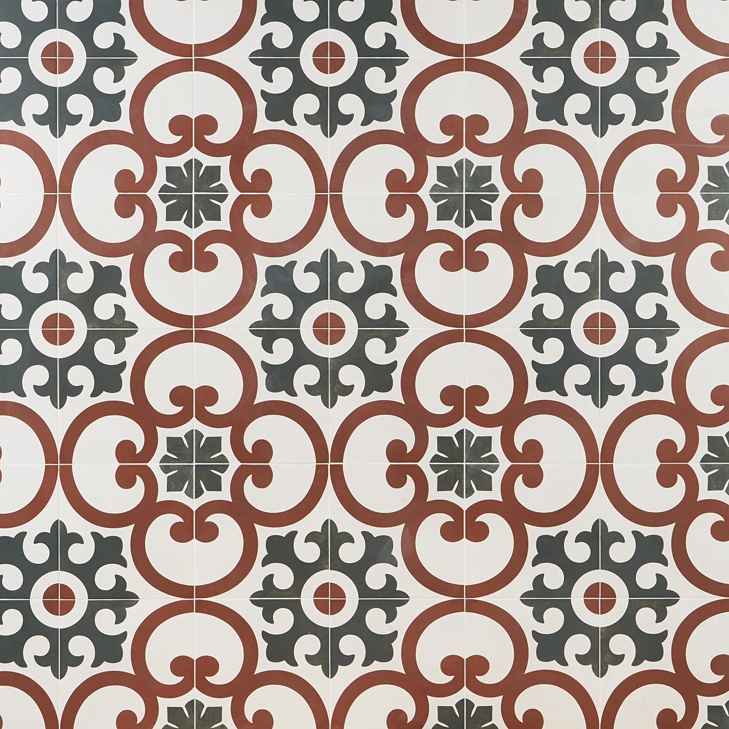 Lapaz Dahlia Red 9x9 Matte Porcelain Tile - Mediterranean Design - Image 2