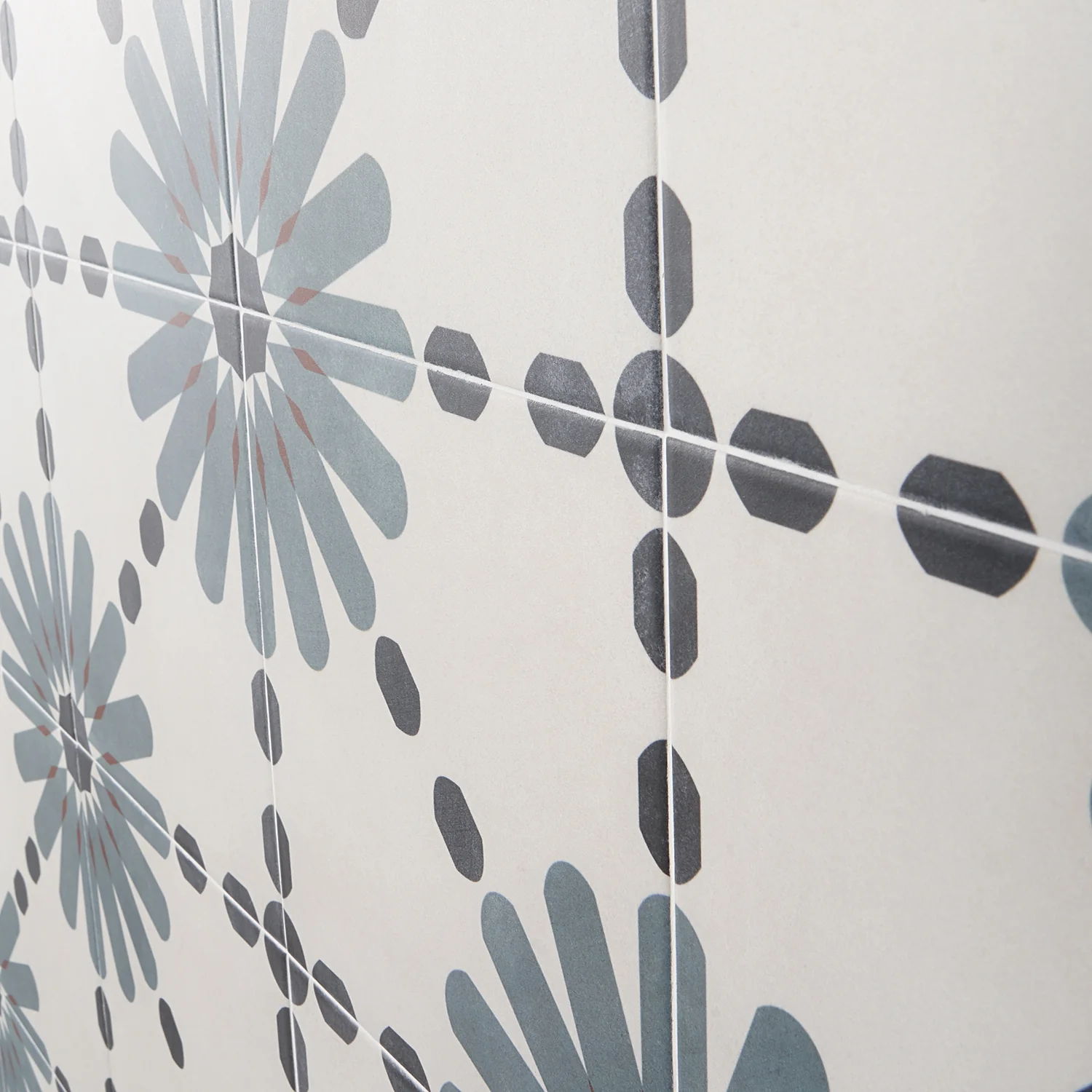Lapaz Daisy Blue 9x9 Matte Porcelain Tile - Lux Tile - Image 4