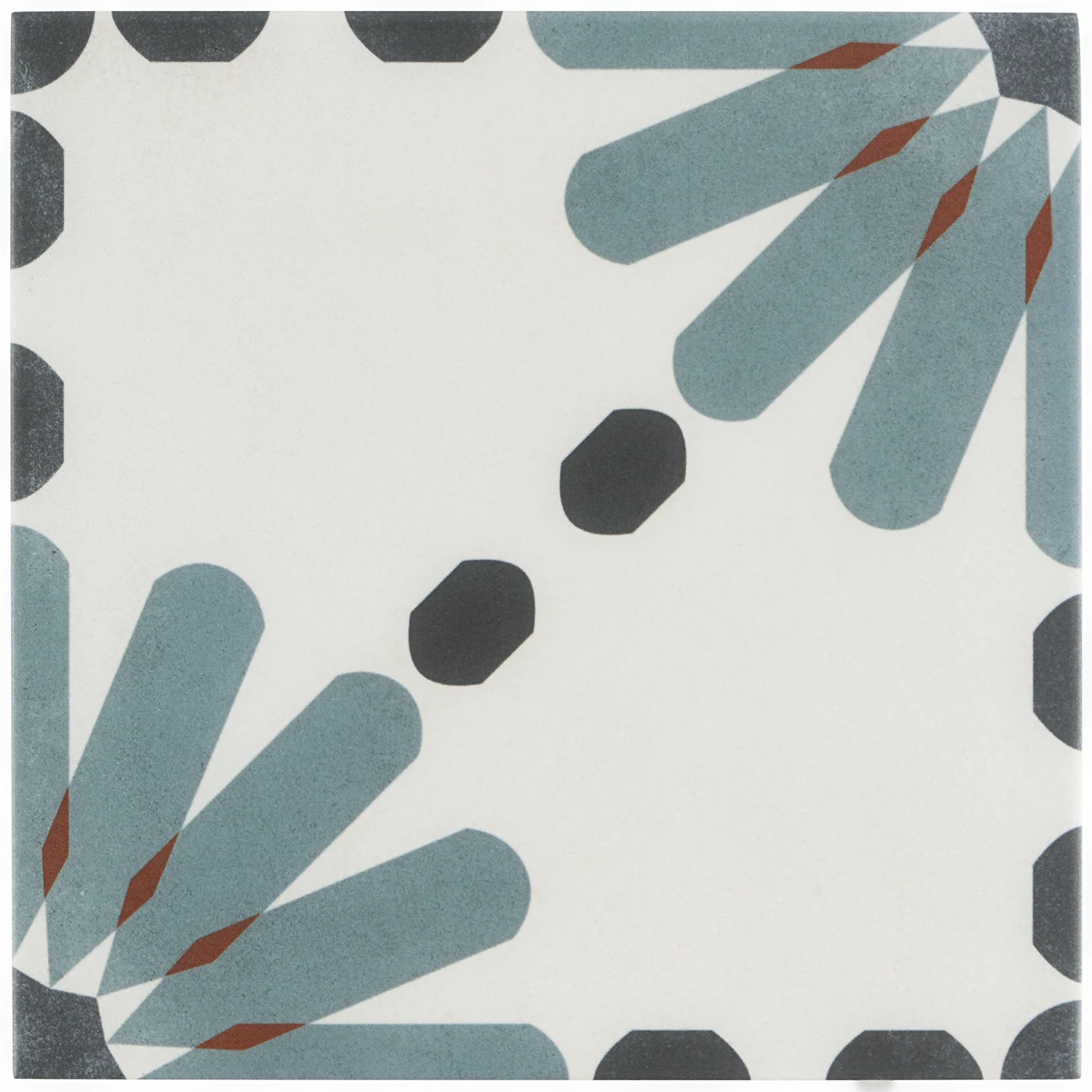 Lapaz Daisy Blue 9x9 Matte Porcelain Tile - Lux Tile - Image 5