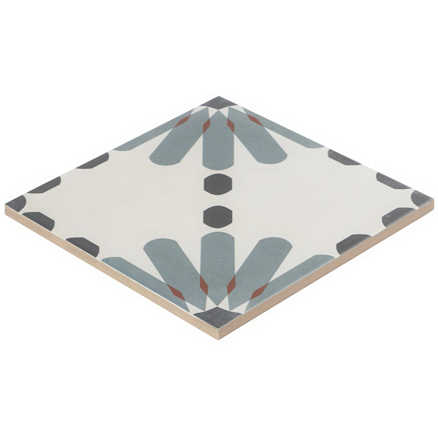 Lapaz Daisy Blue 9x9 Matte Porcelain Tile - Lux Tile - Image 6