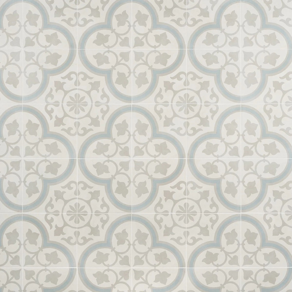 Lapaz Ornate Silver 9x9 Matte Porcelain Tile - Lux Tile - Image 3