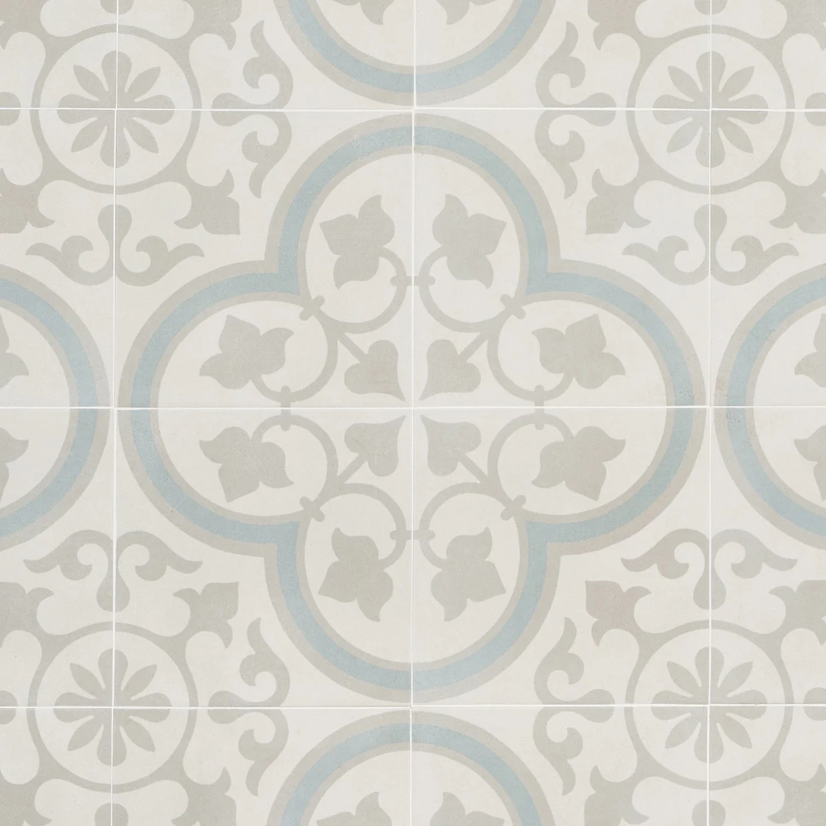Lapaz Ornate Silver 9x9 Matte Porcelain Tile - Lux Tile - Image 4