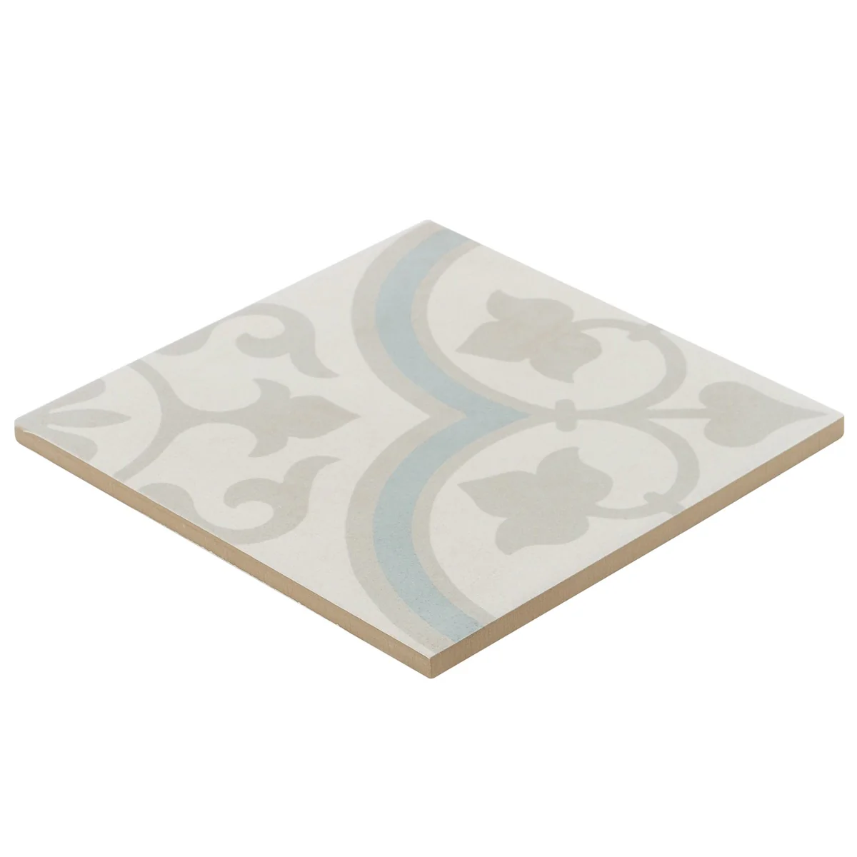 Lapaz Ornate Silver 9x9 Matte Porcelain Tile - Lux Tile - Image 9