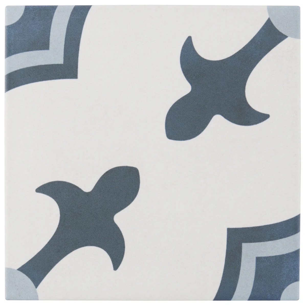 Lapaz White & Blue Herald 9x9 Matte Porcelain Tile - Mediterranean Design - Image 7