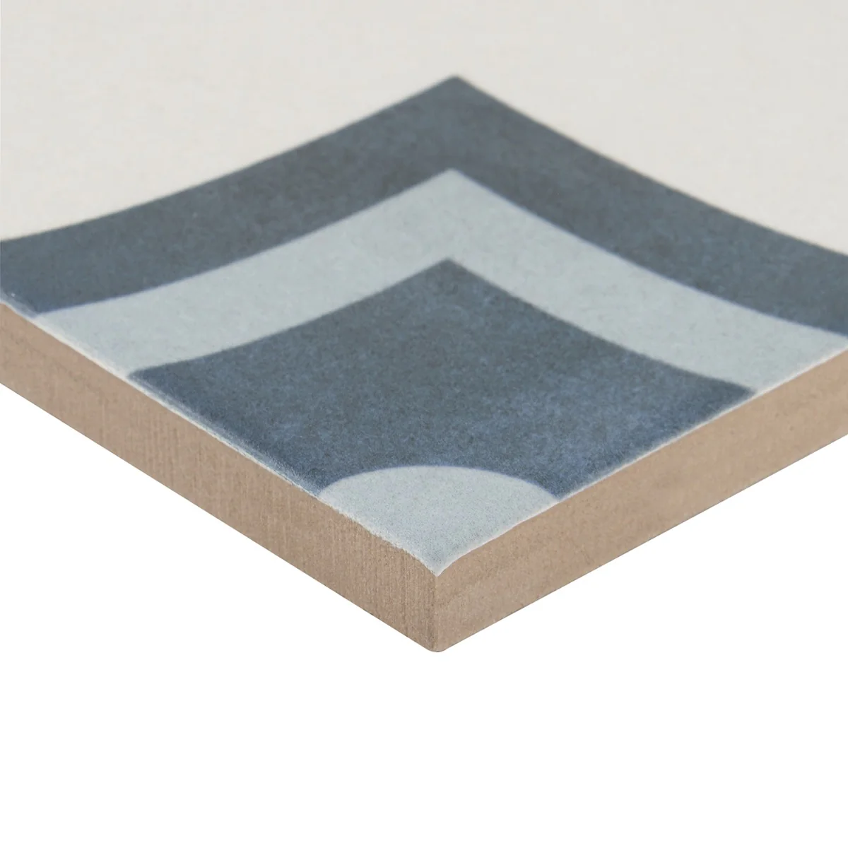 Lapaz White & Blue Herald 9x9 Matte Porcelain Tile - Mediterranean Design - Image 9