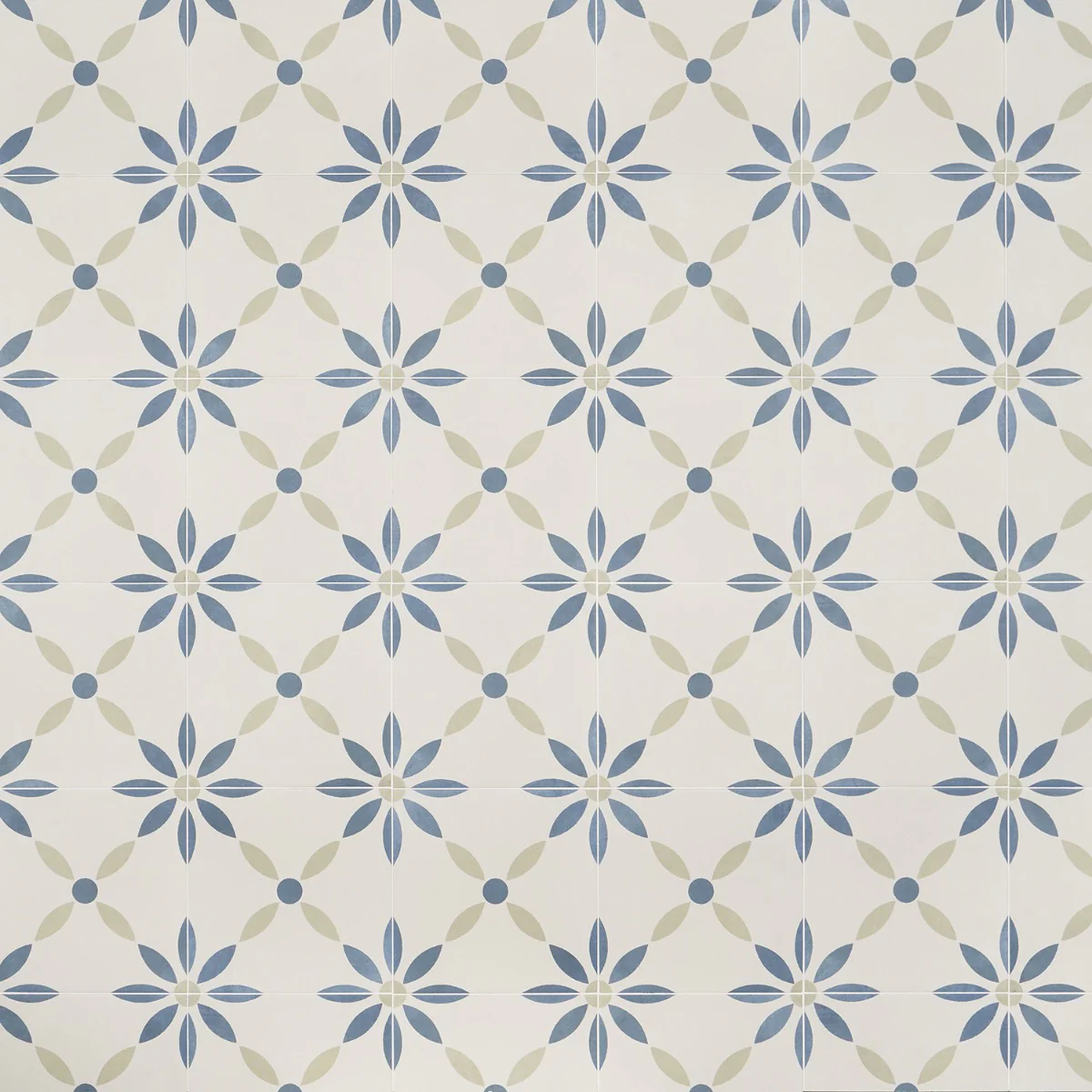 Lapaz White Flower 9x9 Matte Porcelain Tile - Mediterranean Design - Image 5