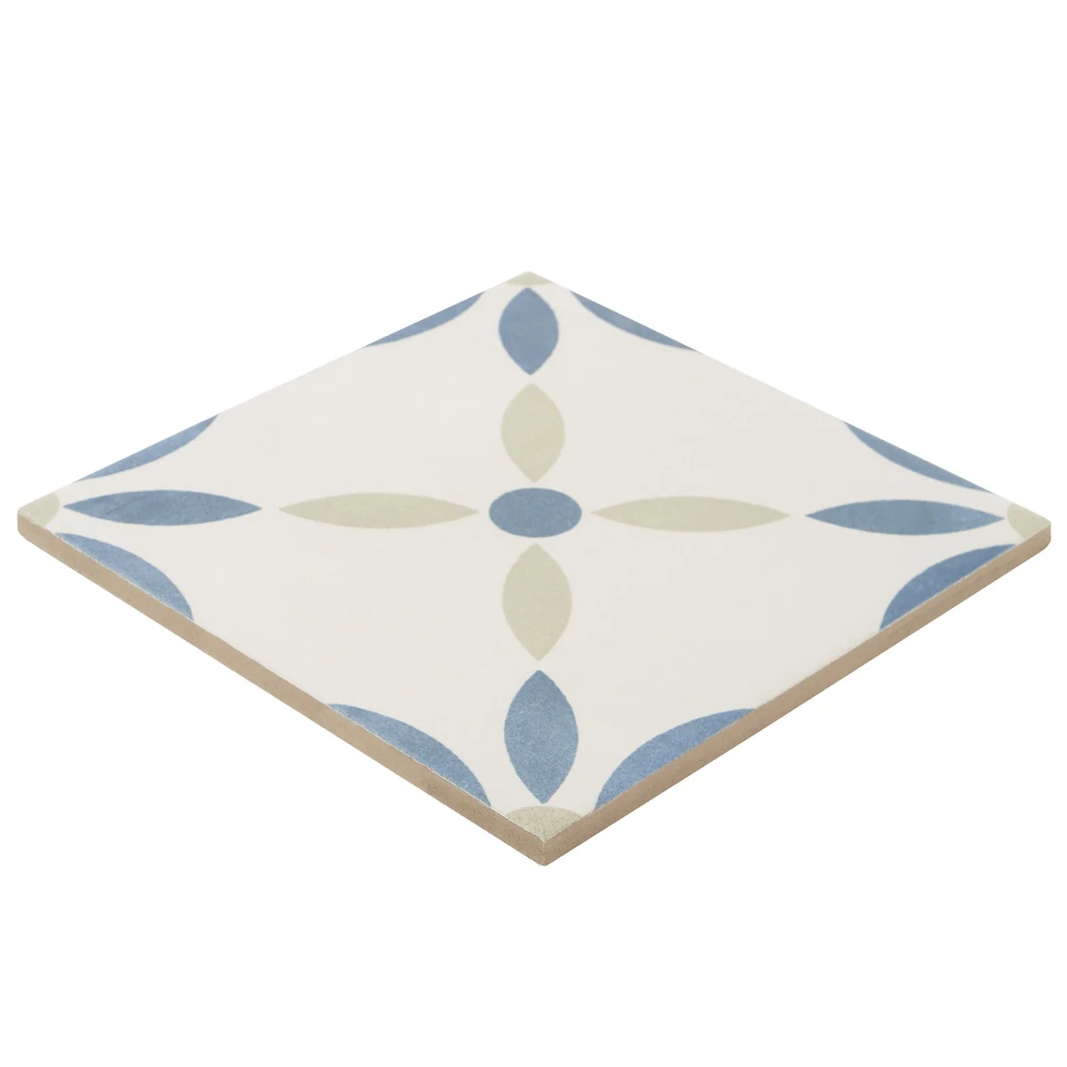 Lapaz White Flower 9x9 Matte Porcelain Tile - Mediterranean Design - Image 7