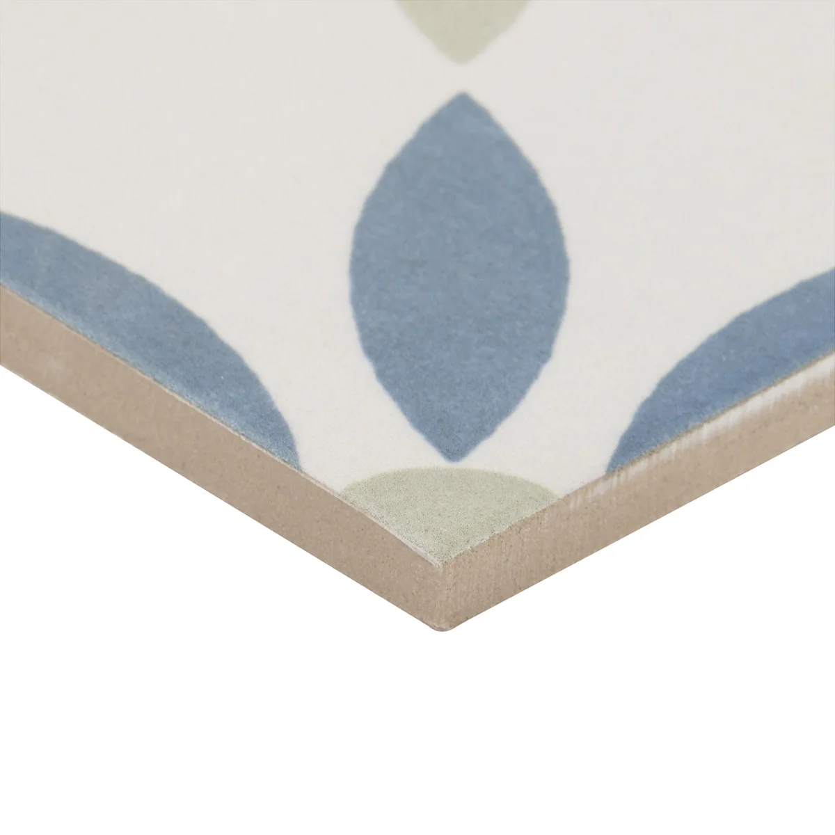 Lapaz White Flower 9x9 Matte Porcelain Tile - Mediterranean Design - Image 8