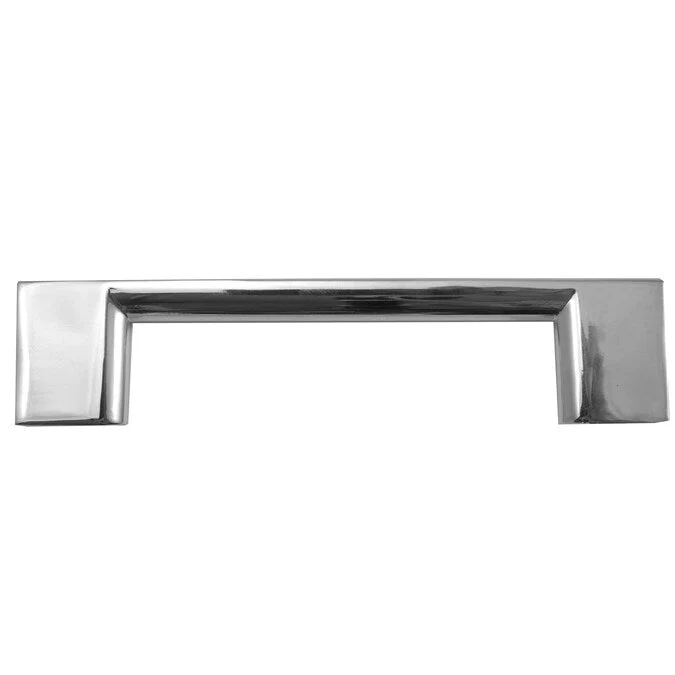 Laurey Contempo 3-3/4-in (96mm) Center to Center Polished Chrome Rectangular Handle Drawer Pull - Image 3