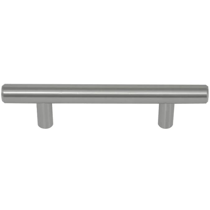 Laurey Melrose 6-5/16-in (160mm) Center to Center Brushed Satin Nickel Cylindrical Bar Drawer Pull