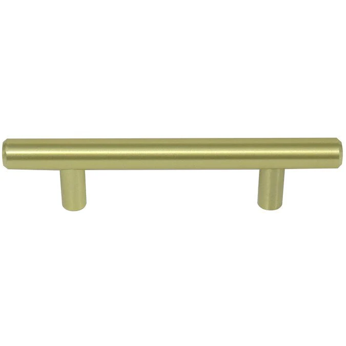 Laurey Melrose 7-9/16-in (192mm) Center to Center Satin Brass Cylindrical Bar Drawer Pull