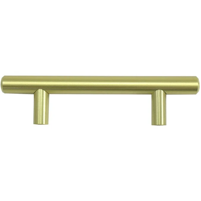 Laurey Melrose 7-9/16-in (192mm) Center to Center Satin Brass Cylindrical Bar Drawer Pull - Image 4