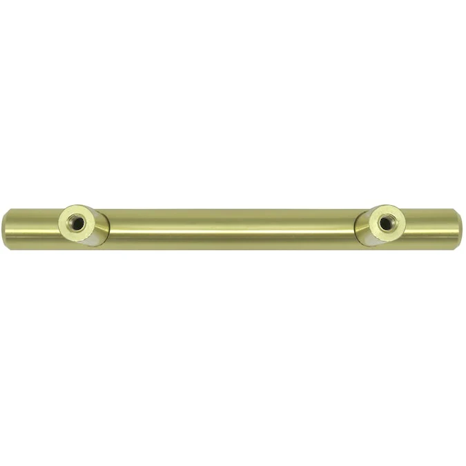Laurey Melrose 7-9/16-in (192mm) Center to Center Satin Brass Cylindrical Bar Drawer Pull - Image 5