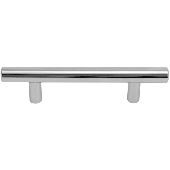 Laurey Melrose 8-13/16-in (224mm) Center to Center Polished Chrome Cylindrical Bar Drawer Pull