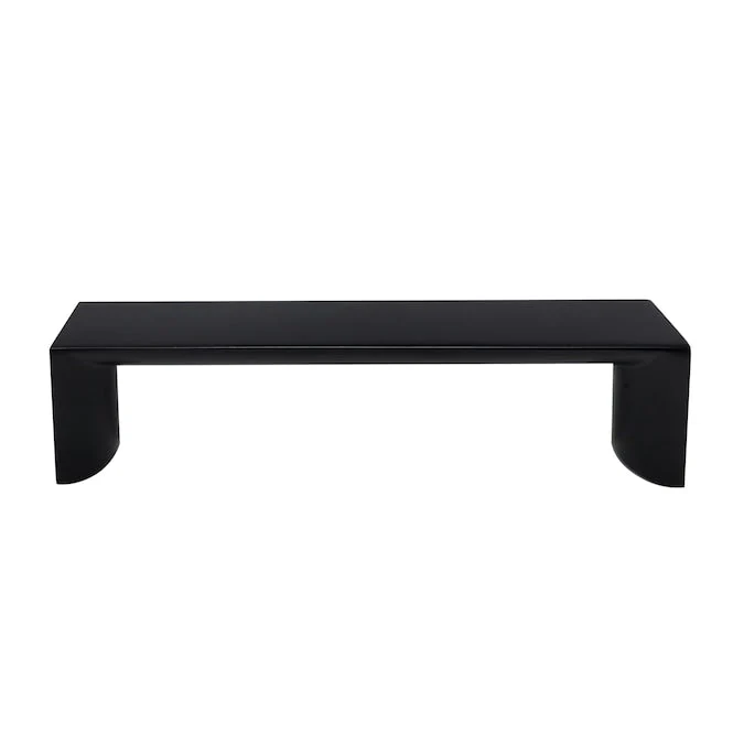 Laurey Metro 10-1/16-in (256mm) Center to Center Matte Black Dual Mount Rectangular Handle Drawer Pull