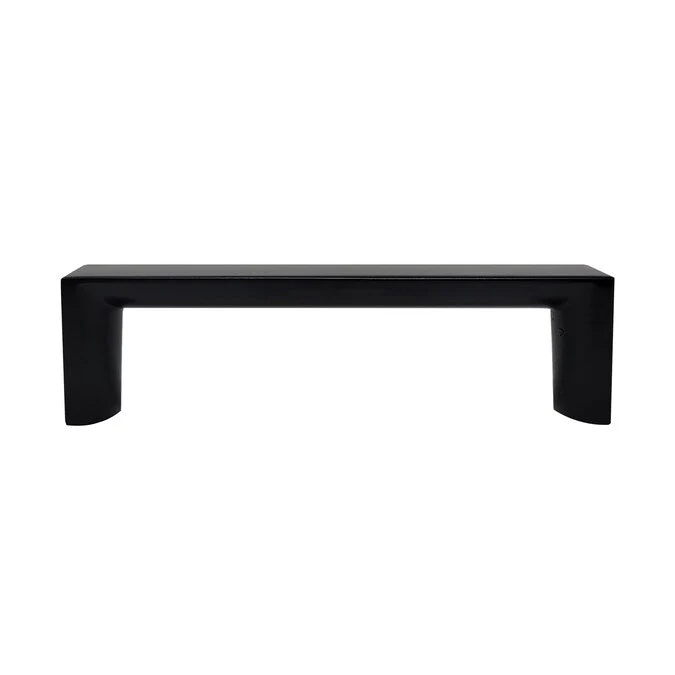 Laurey Metro 10-1/16-in (256mm) Center to Center Matte Black Dual Mount Rectangular Handle Drawer Pull - Image 3