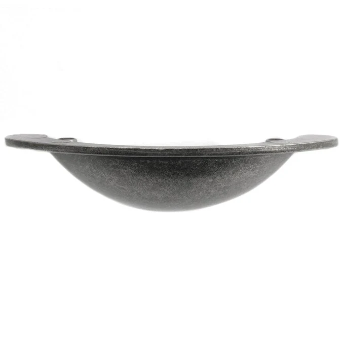 Laurey Nantucket 2-1/2-in (64mm) Center to Center Antique Pewter Arch Cup Drawer Pull - Image 3