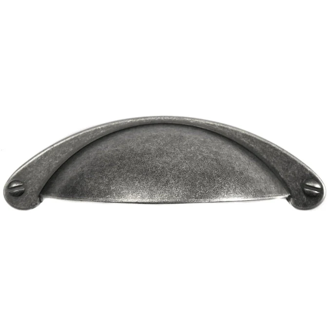 Laurey Nantucket 2-1/2-in (64mm) Center to Center Antique Pewter Arch Cup Drawer Pull - Image 4