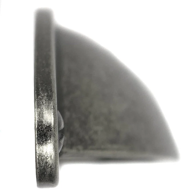 Laurey Nantucket 2-1/2-in (64mm) Center to Center Antique Pewter Arch Cup Drawer Pull - Image 5