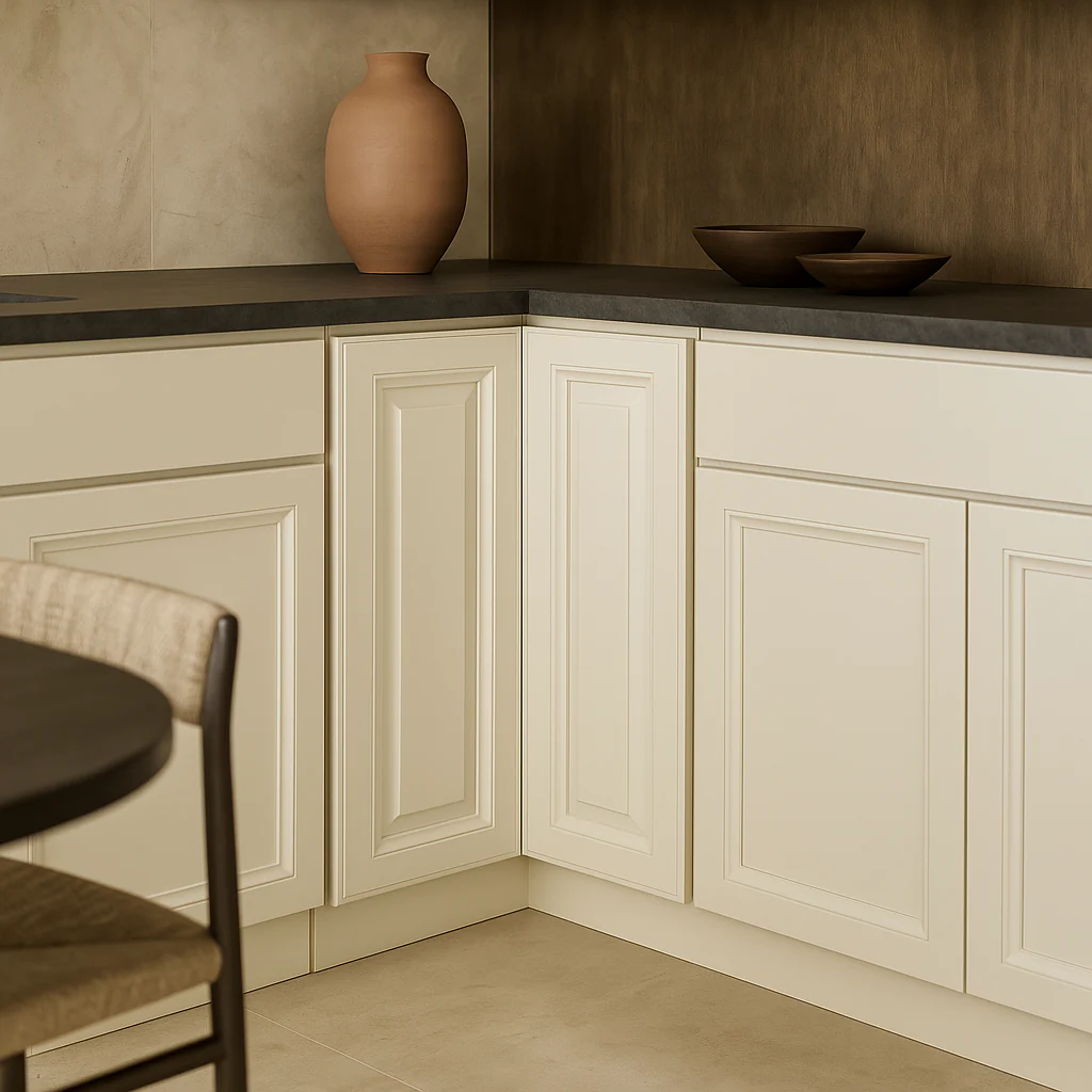 LIFEART CABINETRY Newport Lazy Susan Base Cabinet, Classic White - Image 2