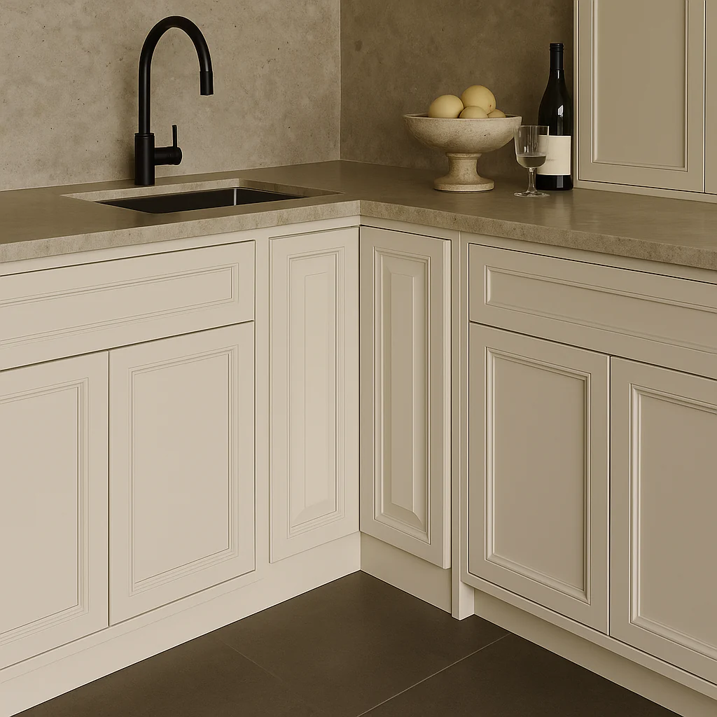 LIFEART CABINETRY Newport Lazy Susan Base Cabinet, Classic White - Image 3