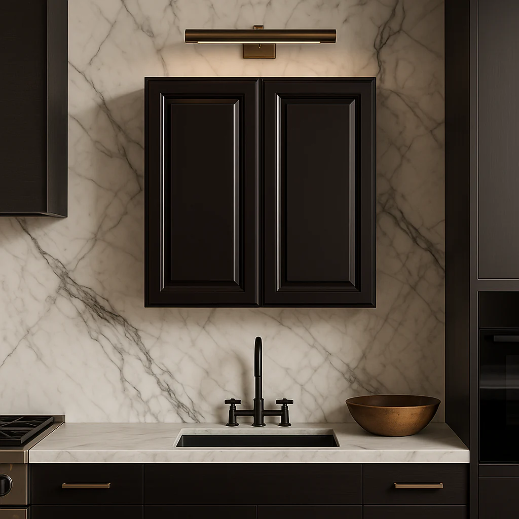 LIFEART CABINETRY Newport Ready to Assemble 2-Door Wall Cabinet, Dark Espresso - Image 2