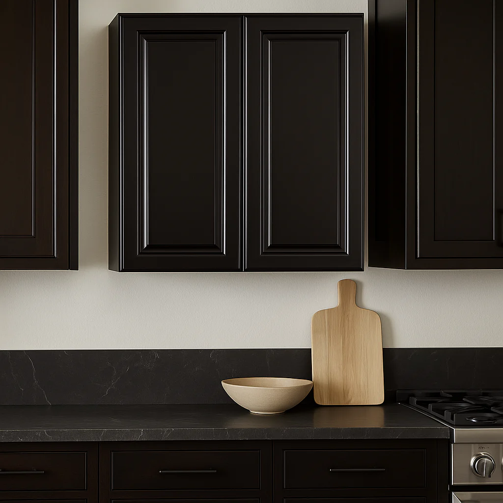 LIFEART CABINETRY Newport Ready to Assemble 2-Door Wall Cabinet, Dark Espresso - Image 3
