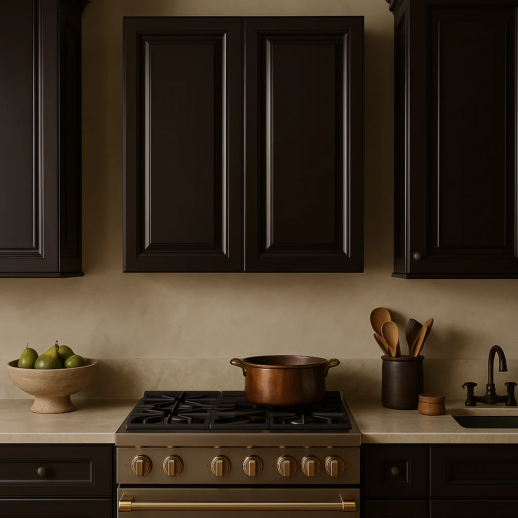 LIFEART CABINETRY Newport Ready to Assemble 2-Door Wall Cabinet, Dark Espresso - Image 4