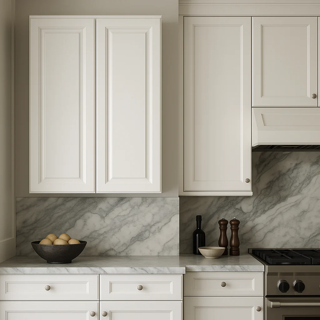 LIFEART CABINETRY Newport Ready to Assemble 33x36x12 in. 2-Door Wall Cabinet with 2-Shelves in Classic White - Image 3