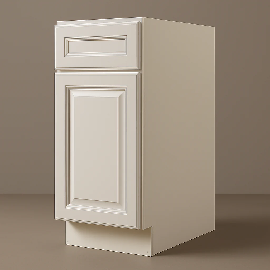 LIFEART CABINETRY Newport Ready to Assemble Base Cabinet with 1-Door and 1-Drawer in Classic White - Image 5