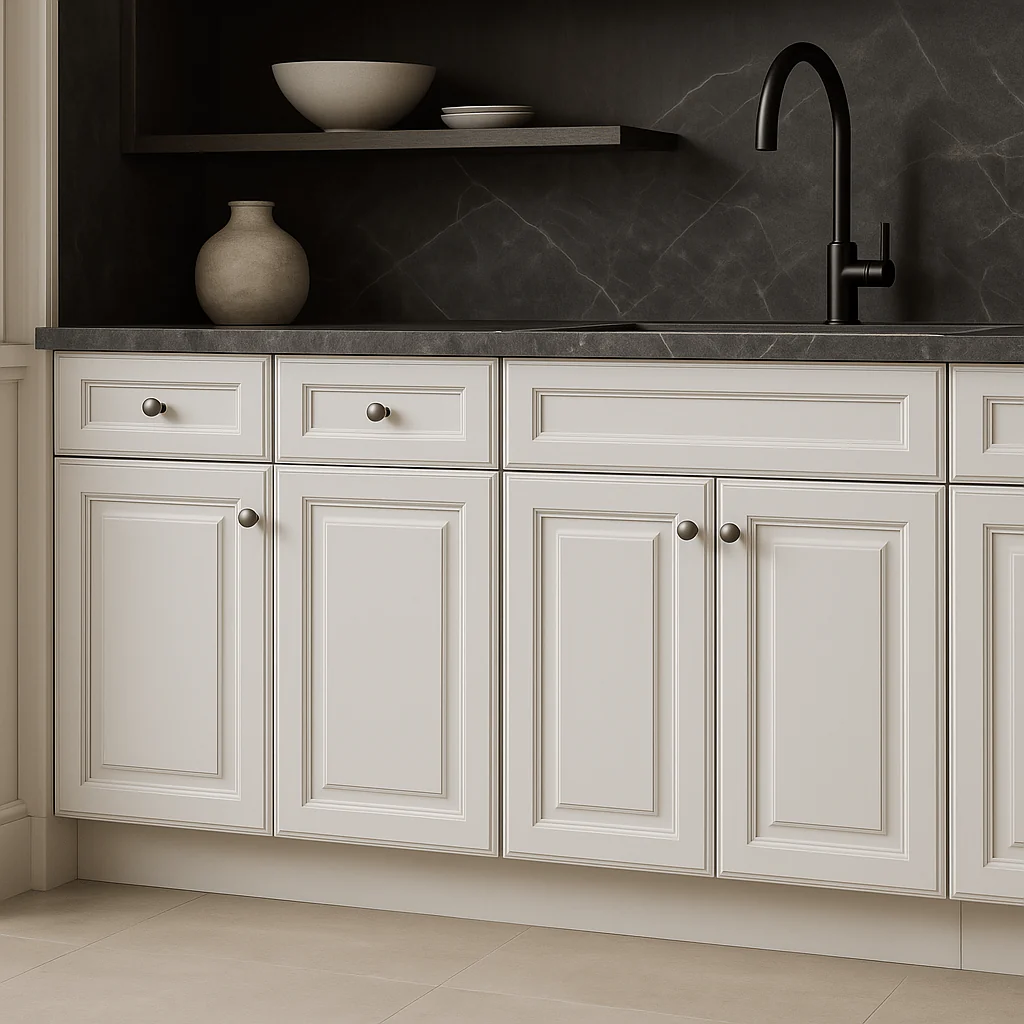 LIFEART CABINETRY Newport Ready to Assemble Base Cabinet with 1-Door and 1-Drawer in Classic White - Image 3