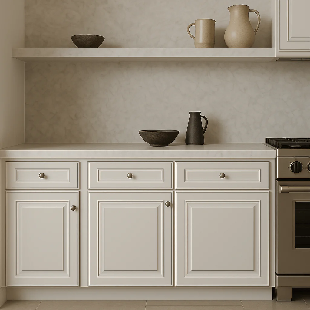 LIFEART CABINETRY Newport Ready to Assemble Base Cabinet with 1-Door and 1-Drawer in Classic White - Image 4