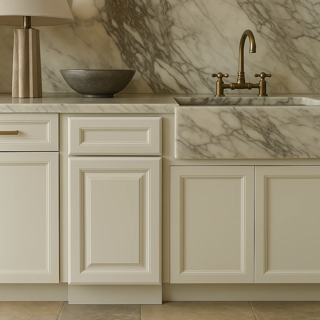 LIFEART CABINETRY Newport Ready to Assemble Base Cabinet with 1-Door and 1-Drawer in Classic White - Image 8