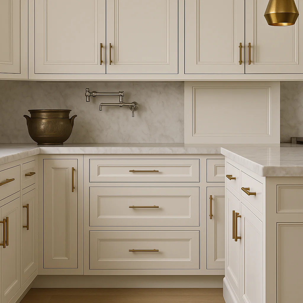 LIFEART CABINETRY Newport Ready to Assemble Base Cabinet with 3 Drawers in Classic White - Image 3
