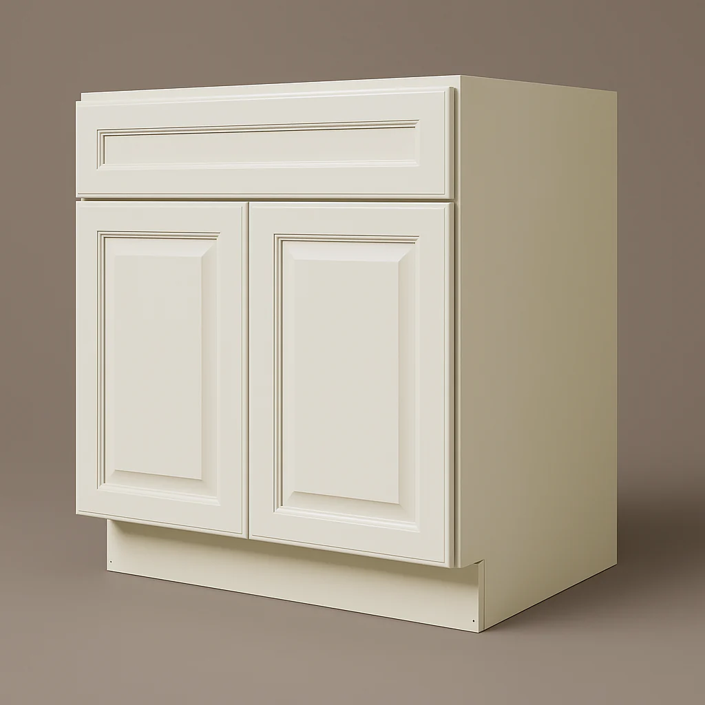 LIFEART CABINETRY Newport Ready to Assemble Sink Base Cabinet, Classic White - Image 5