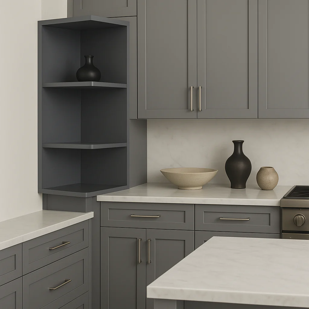 LIFEART CABINETRY Shaker Ready to Assemble Base Cabinet in Gray - Image 3