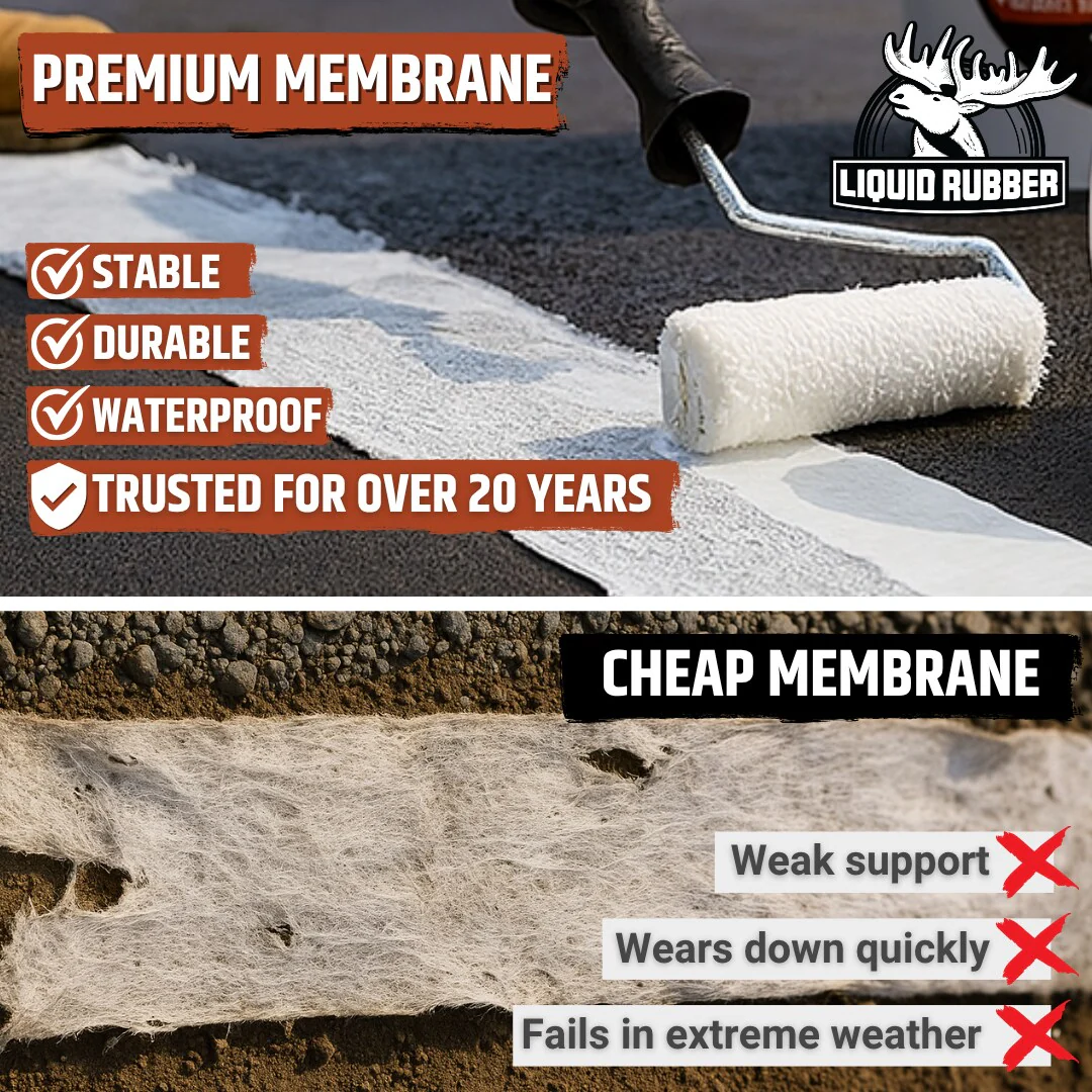 Liquid Rubber Geo-Textile Polyester Roof Fabric, 4-in x 160-ft Reinforcing Roll - Image 3