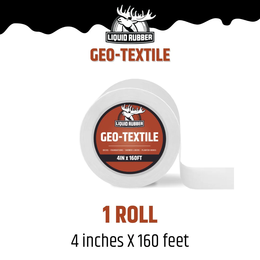 Liquid Rubber Geo-Textile Polyester Roof Fabric, 4-in x 160-ft Reinforcing Roll - Image 6
