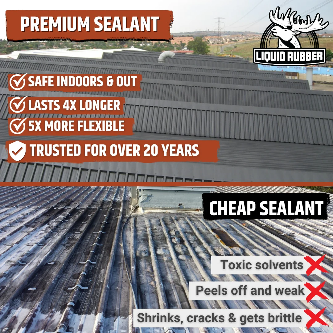 Liquid Rubber MetalSafe Waterproof Elastomeric Roof Sealant, 5-Gallon, Black - Image 3