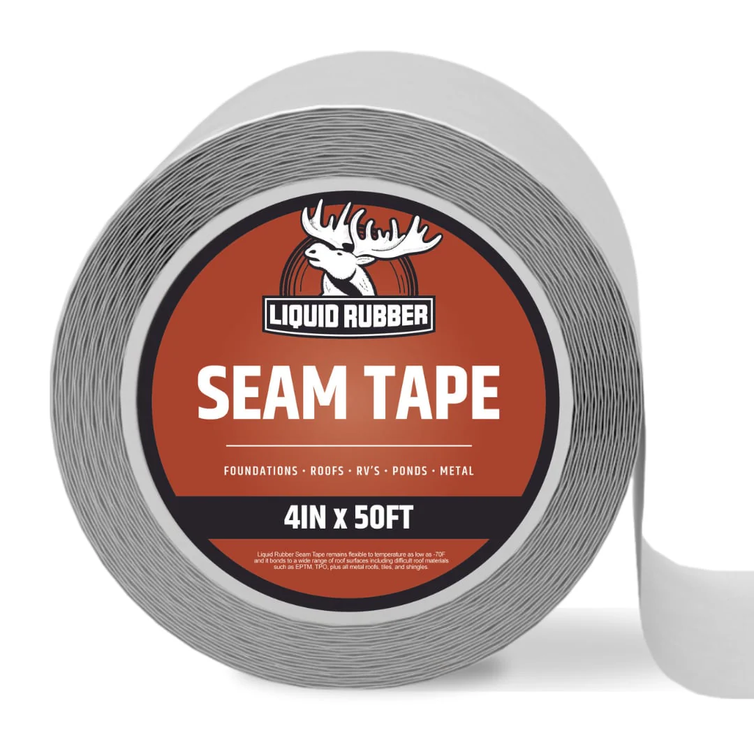 Liquid Rubber Seam Tape, 4 in x 50 ft Roof Seam Tape Roll