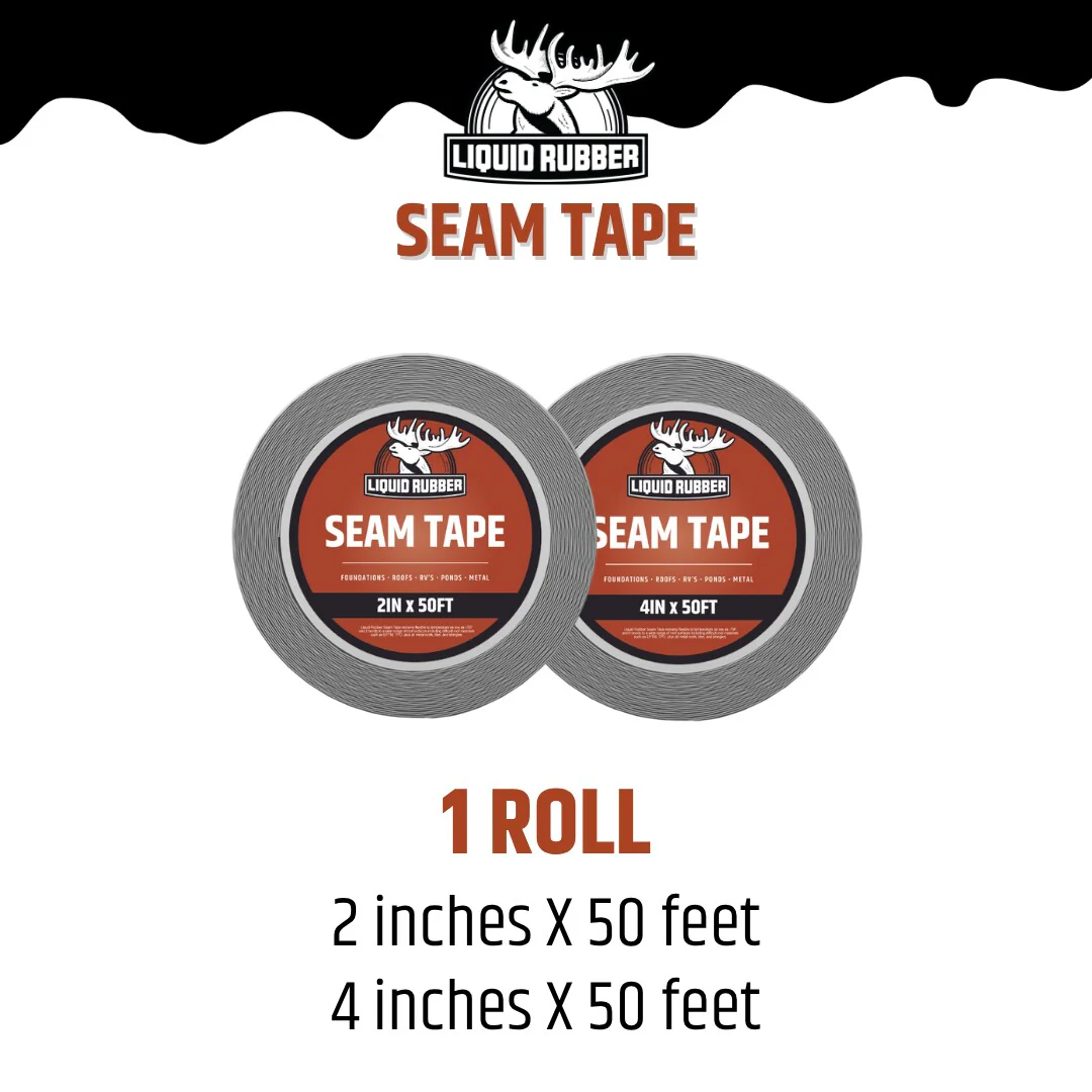 Liquid Rubber Seam Tape, 4 in x 50 ft Roof Seam Tape Roll - Image 6