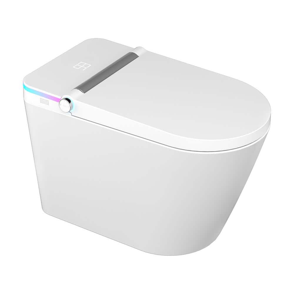 Logmey Smart Elongated Bidet Toilet with Mood Light and Auto Features - Image 2