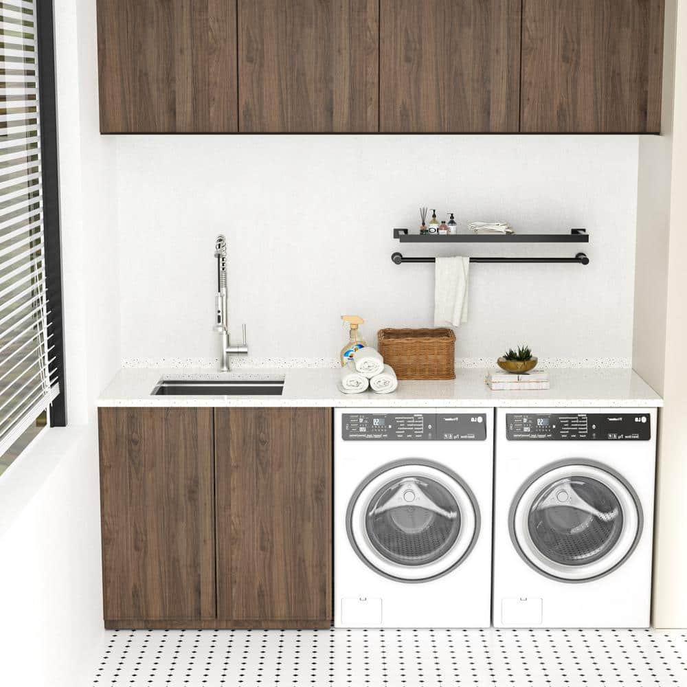 LORDEAR 23x19 Stainless Steel Undermount Utility Sink - Silver - Image 3