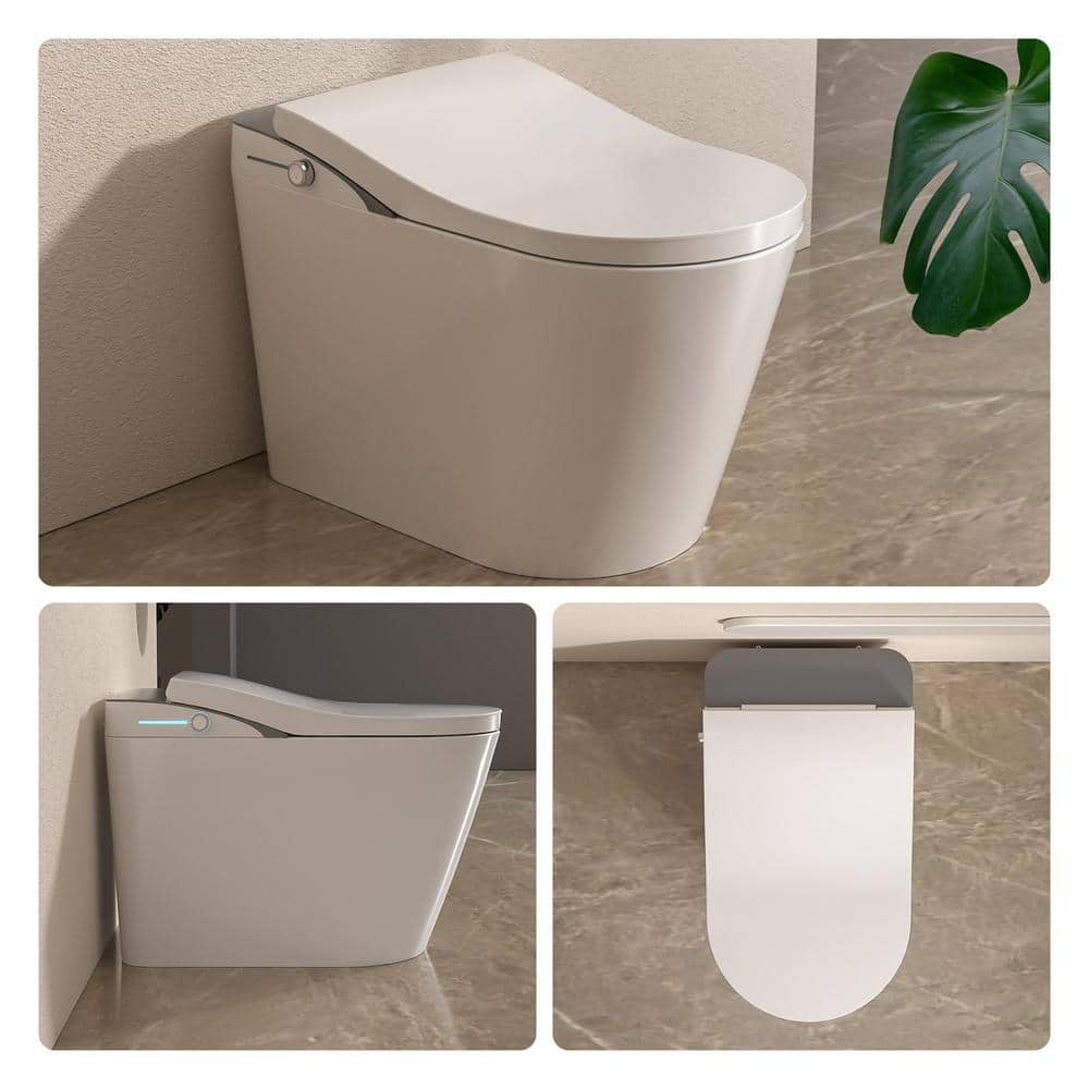 LORDEAR Luxury Elongated Smart LED Bidet Toilet with Automatic Flush and Dryer - Image 3