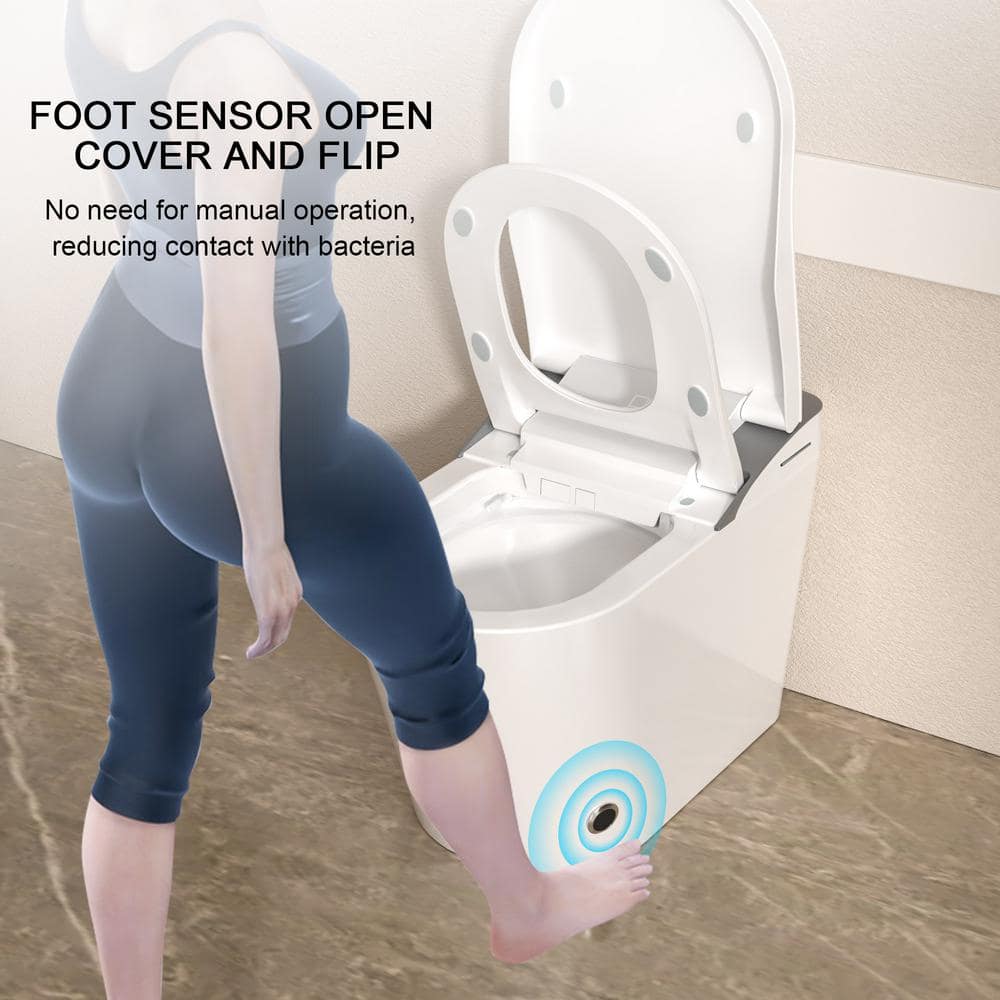 LORDEAR Luxury Elongated Smart LED Bidet Toilet with Automatic Flush and Dryer - Image 8