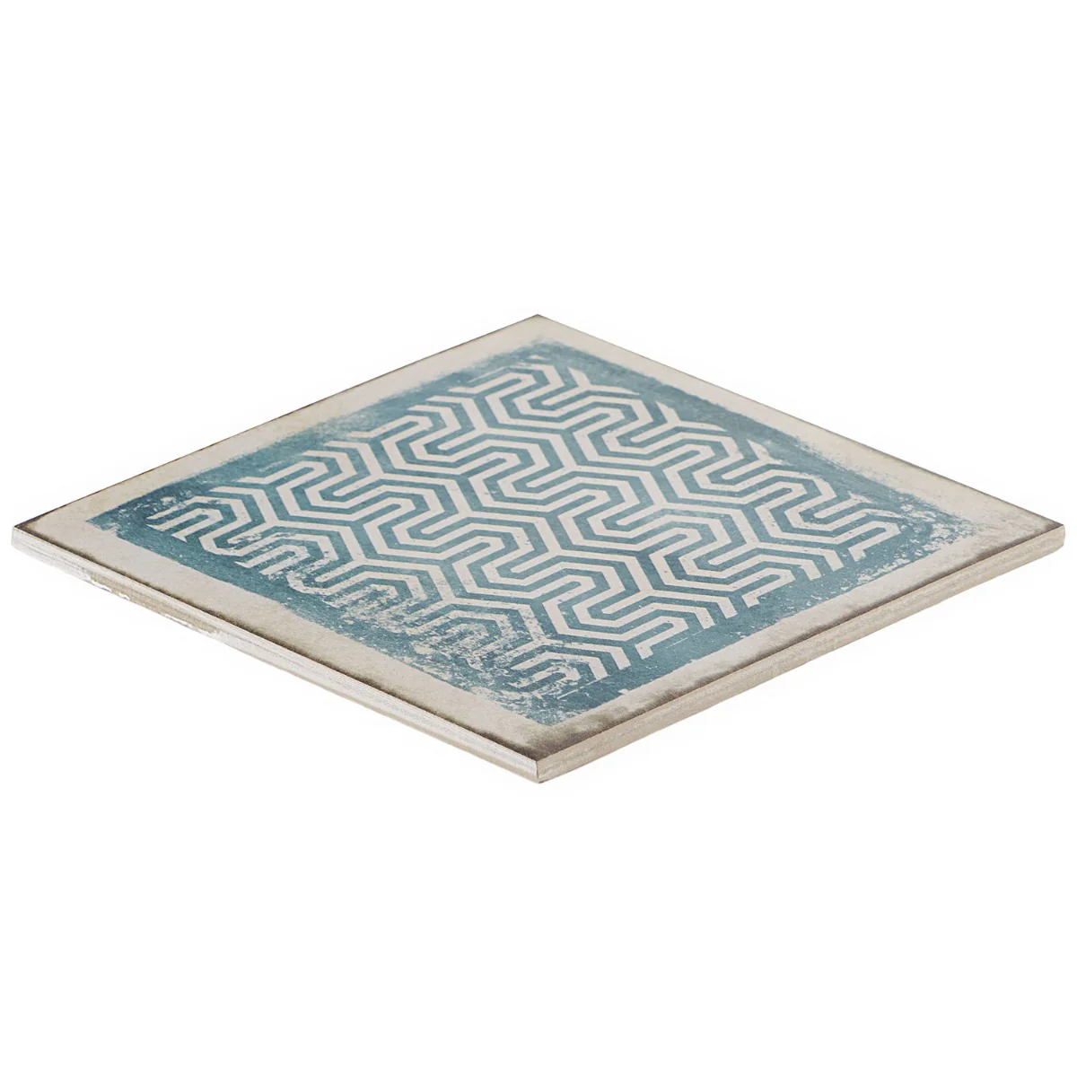 Los Lunas Deco Blue 8x8 Matte Porcelain Tile - Lux Tile - Image 5