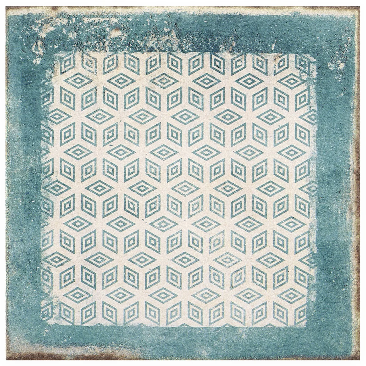Los Lunas Deco Blue 8x8 Matte Porcelain Tile - Lux Tile - Image 9